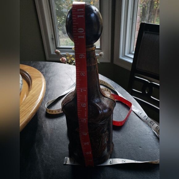 Vtg Leather Wrapped Bottle - Picture 11 of 11